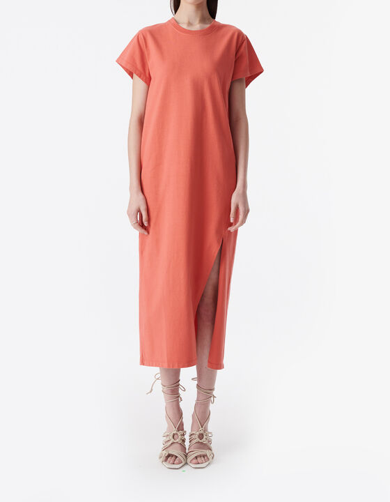 SLIT T-SHIRT DRESS