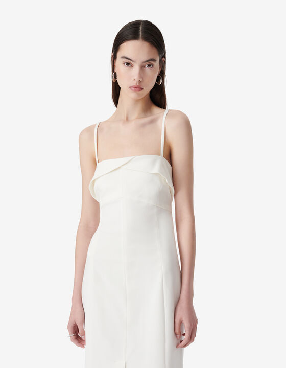 LONG STRAPLESS DRESS