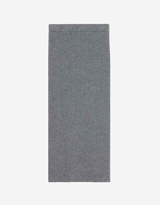 CASHMERE WOOL TUBE SKIRT