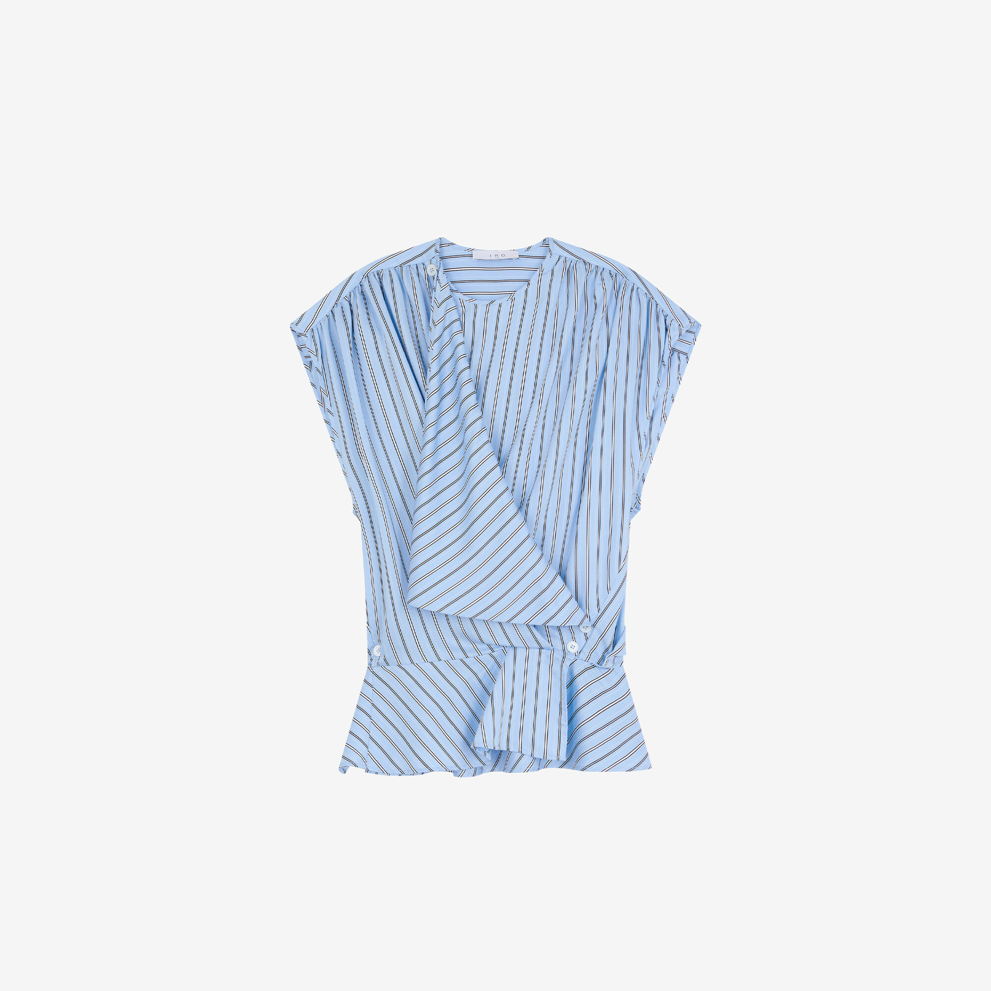 UTTOPIA women asymmetrical striped top | IRO