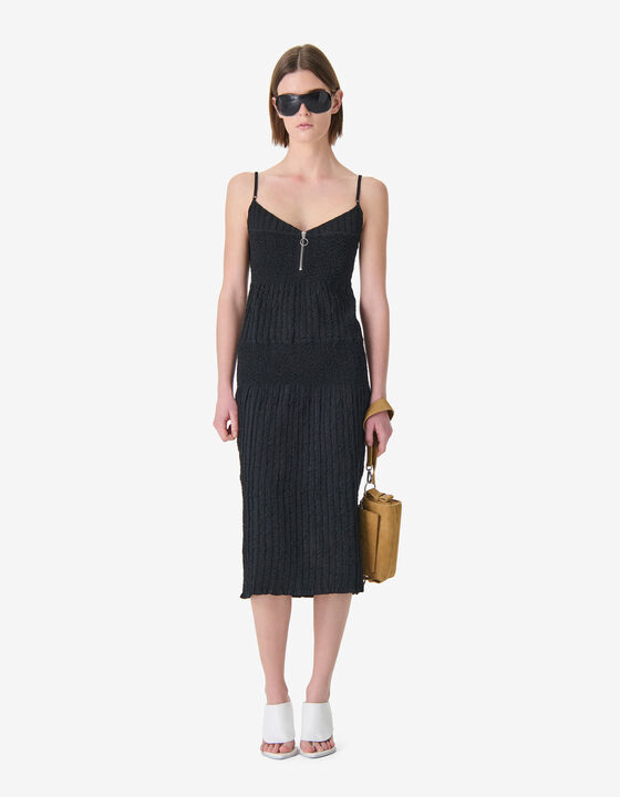 TEXTURED LONG DRESS