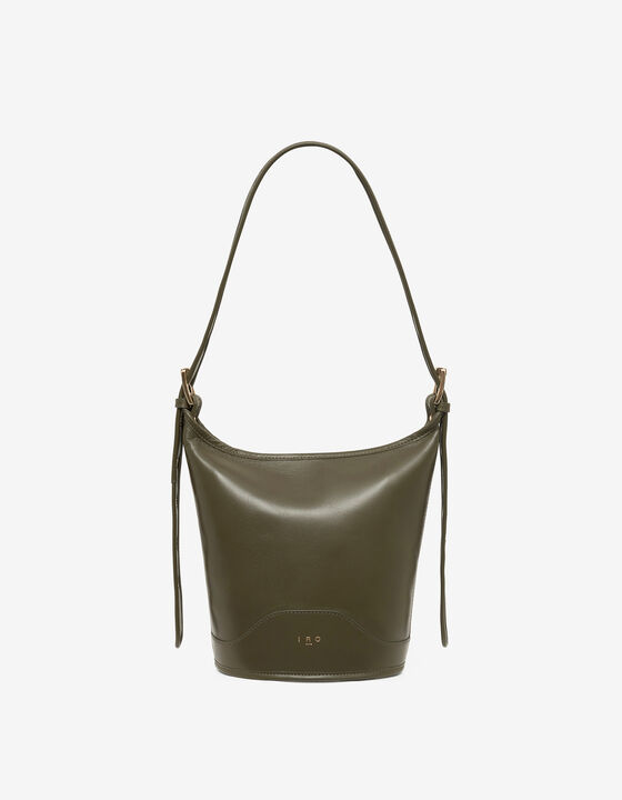 MINI LEATHER BUCKET BAG