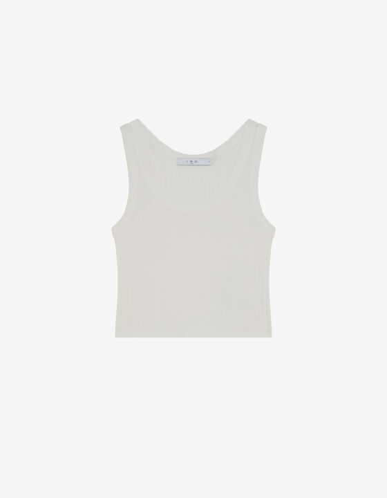 CROPPED RIBBED TANK TOP