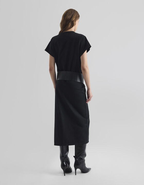 SLIT T-SHIRT DRESS