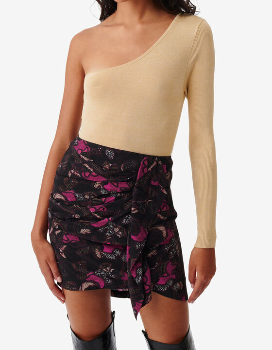 ASYMMETRICAL KNIT SWEATER