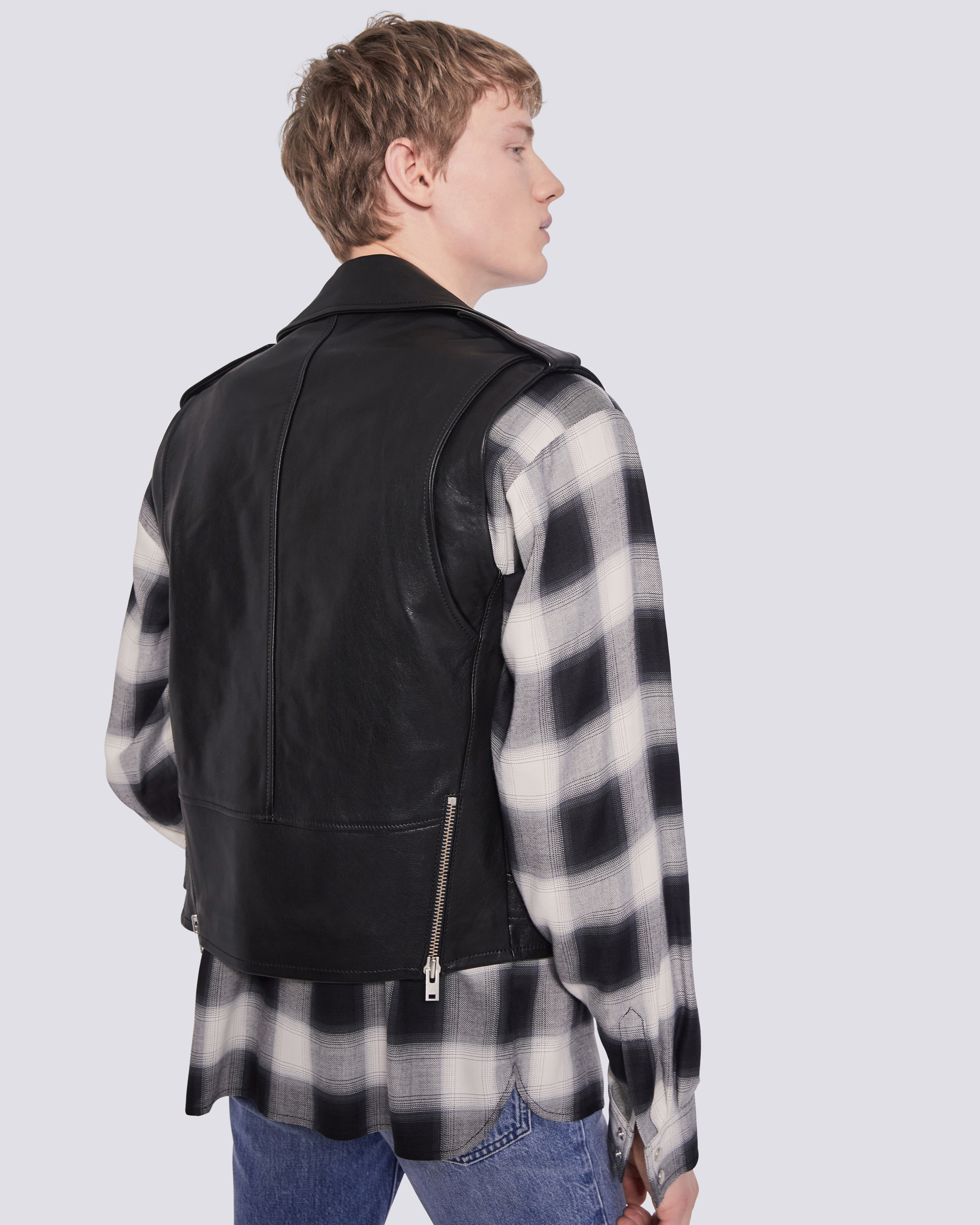 iro grey leather jacket