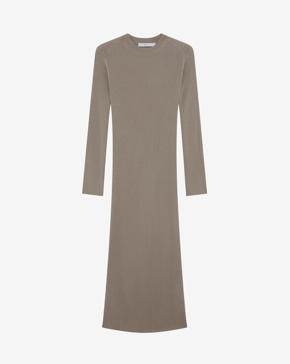 LIETTE CASHMERE RIBBED MAXI DRESS