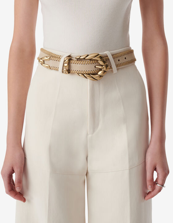 THREAD LEATHER BELT