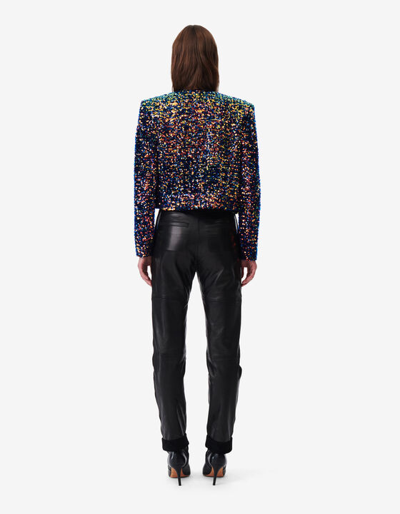 MULTICOLORED SEQUINED JACKET