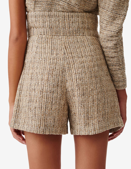 SHORT EN TWEED TAILLE HAUTE