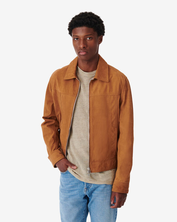 VESTE EN CUIR SUÉDÉ LIANDRO