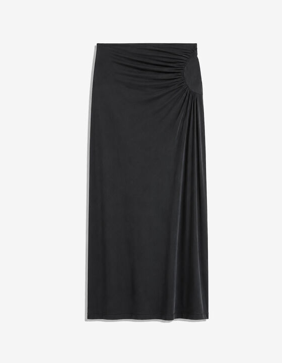 DRAPED MIDI SKIRT