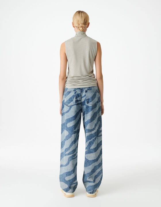 TANK TOP WITH HIGH COLLAR