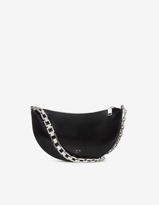 ARCCLUTCH LEATHER BAG WITH CHAIN