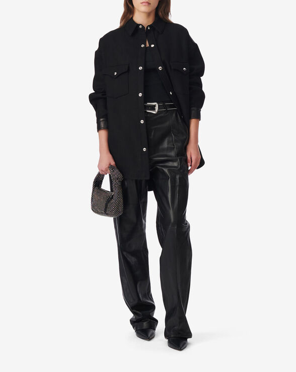 EVELI LARGE LEATHER PANTS