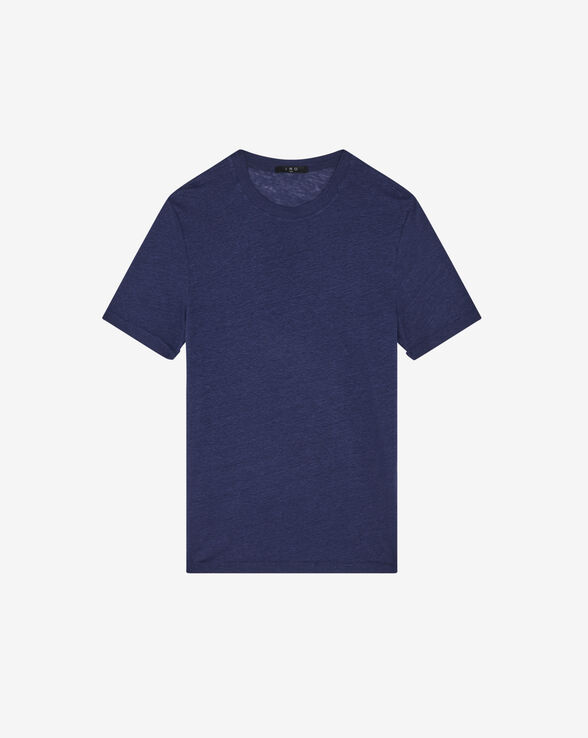 TURI ROUND-NECK LINEN T-SHIRT