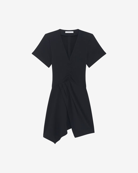 ROWTA SHORT JERSEY V-NECK DRESS