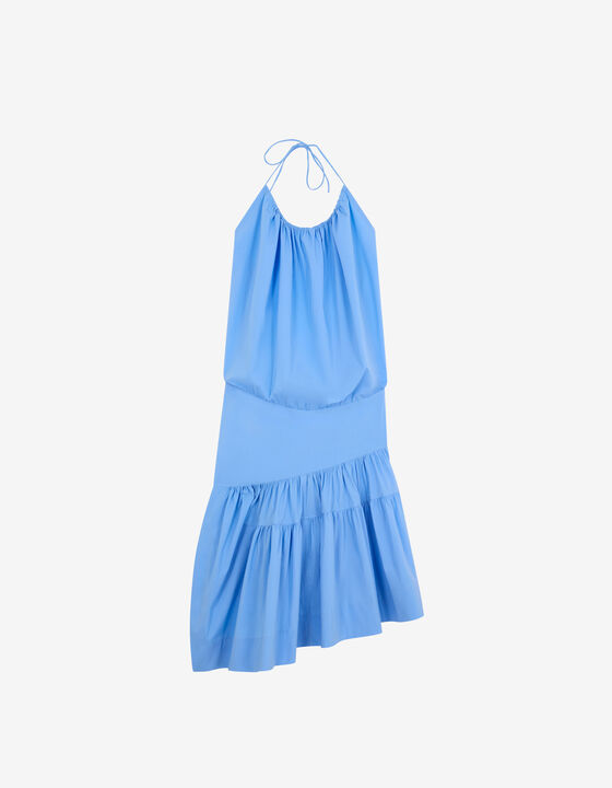 BACKLESS RUFFLE DRESS