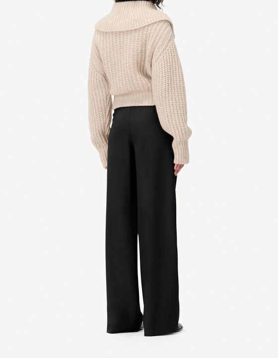 WOOL SUIT TROUSERS