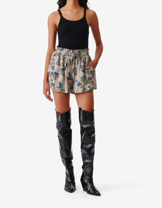 PRINTED SHORTS WITH TIES