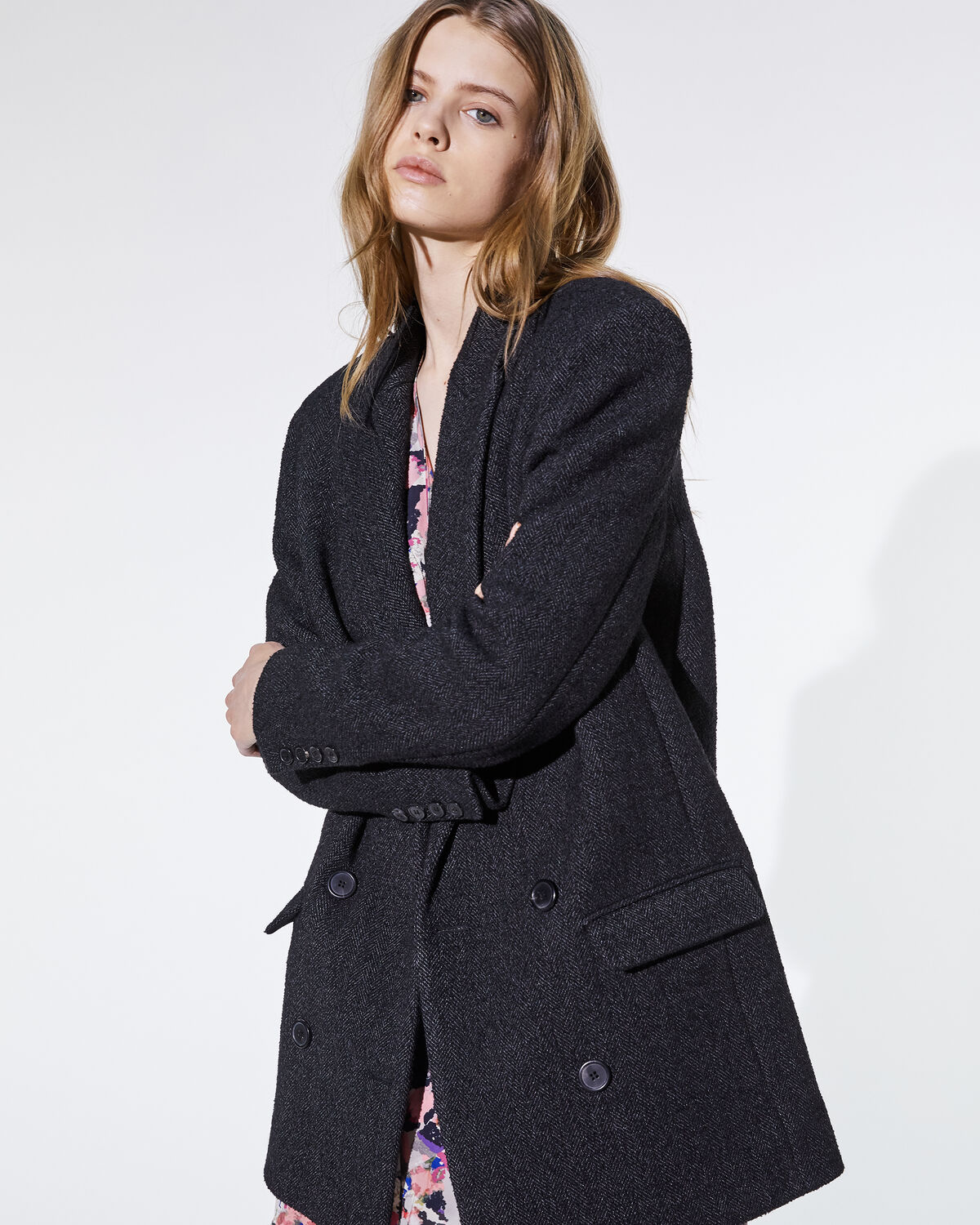 Achasa Coat Anthracite by IRO Paris