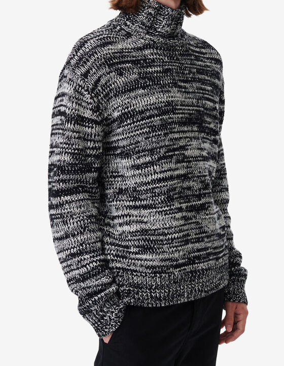 PULL COL MONTANT BICOLORE