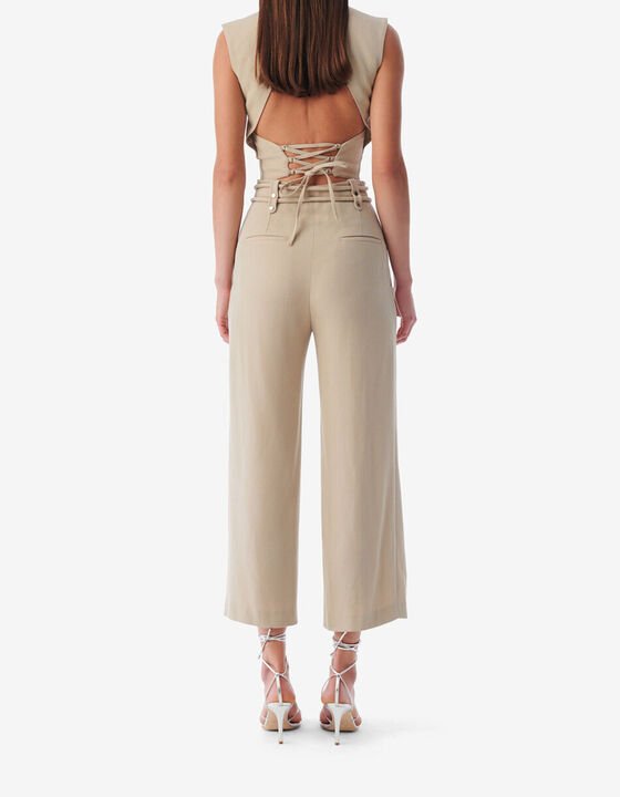 PANTALON DROIT TAILLE HAUTE