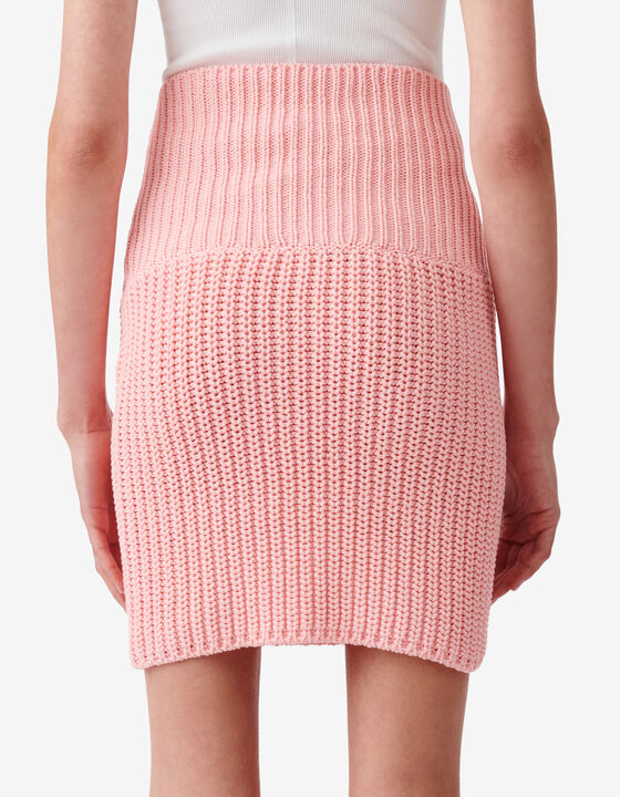 JUPE COURTE EN MAILLE