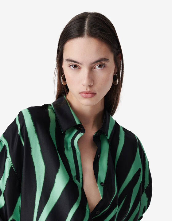 SILK PRINT SHIRT