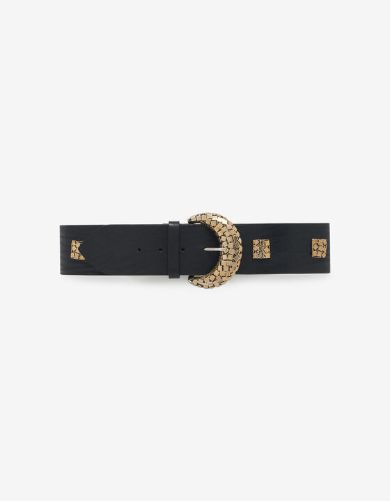 WIDE LEATHER BELT
