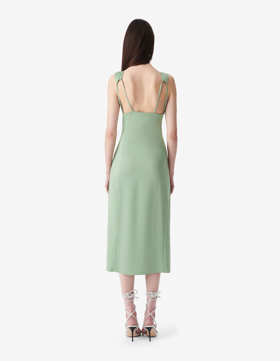 STRAPLESS MIDI DRESS