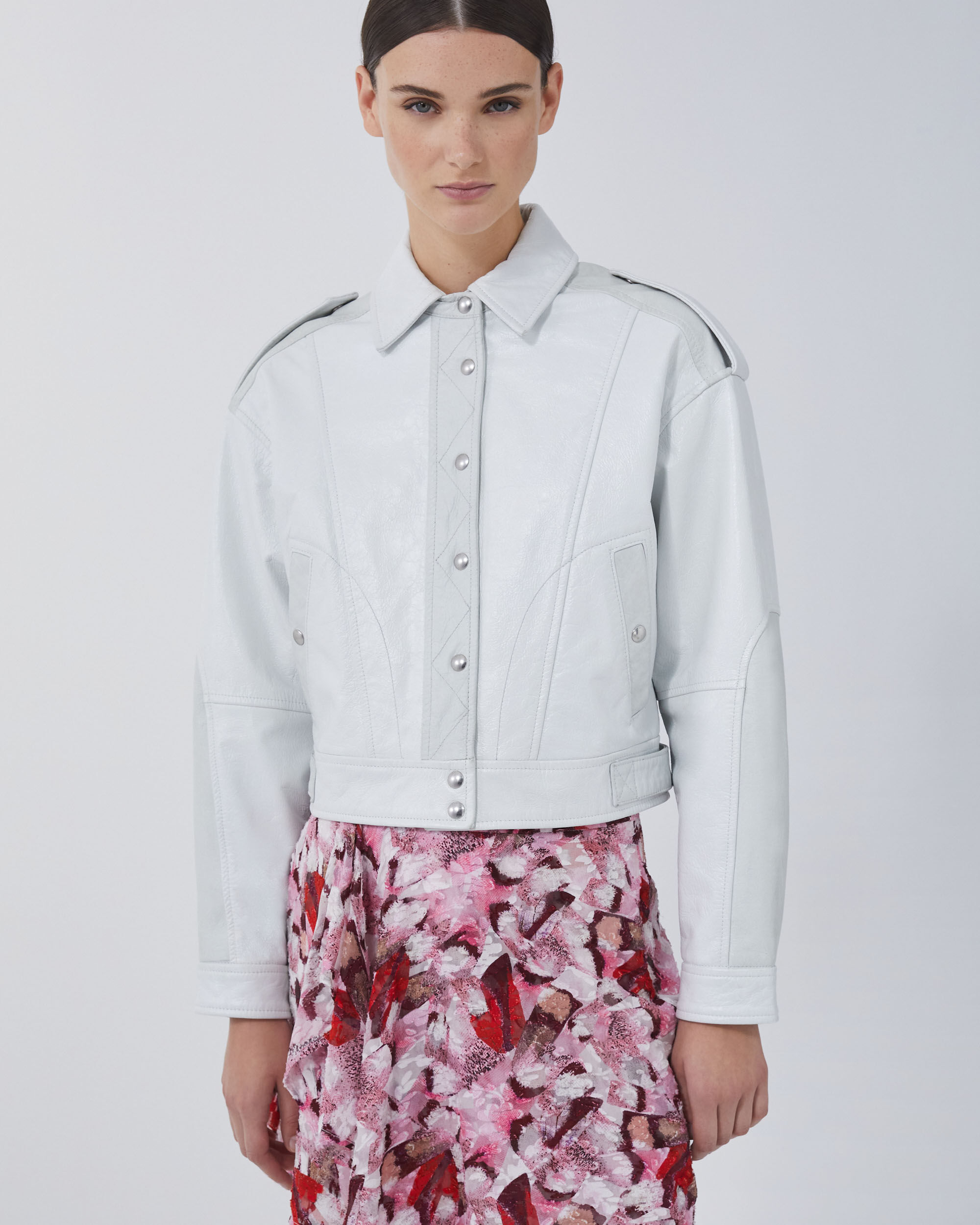 iro white leather jacket