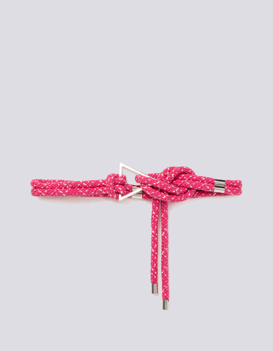 DOBLA TRIANGULAR BUCKLE WOVEN ROPE BELT