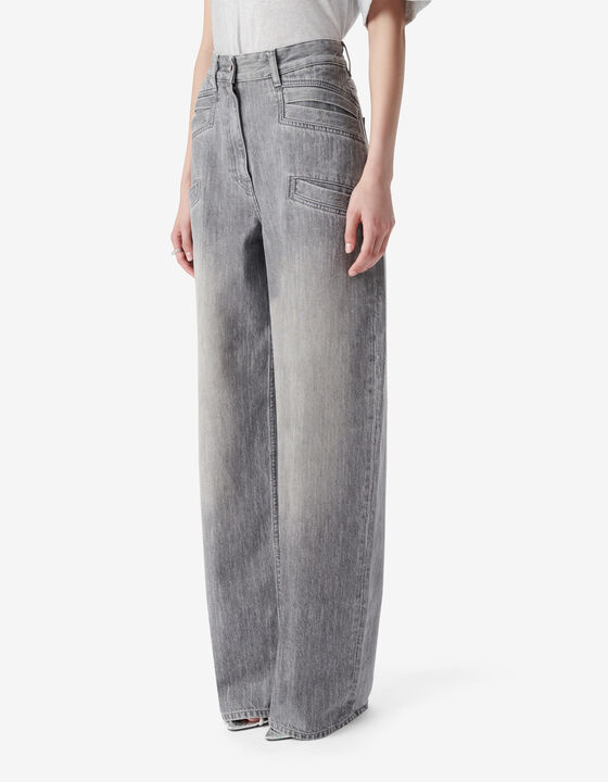 WIDE-LEG DENIM PANTS