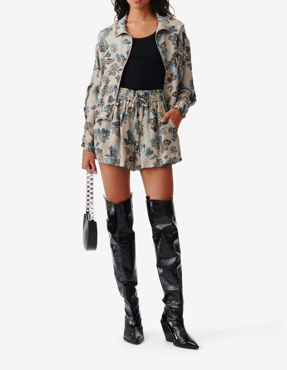 JACQUARD PRINT JACKET