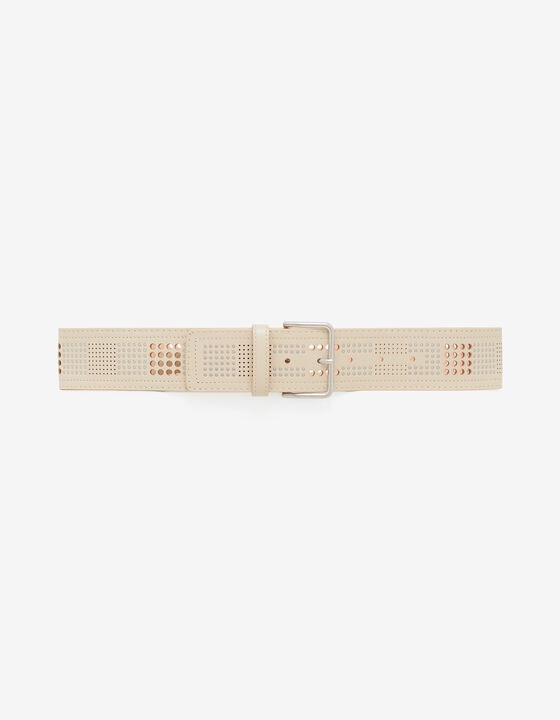 PERFORATED LEATHER BELT