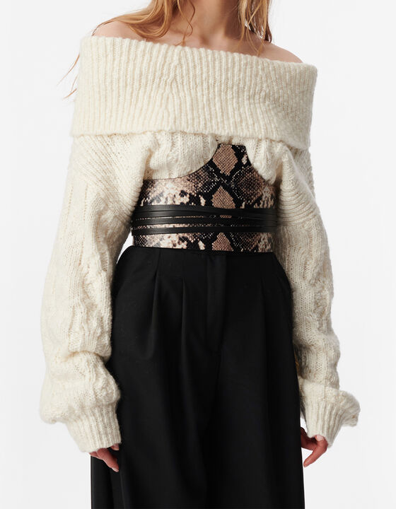 OFF-THE-SHOULDER SWEATER