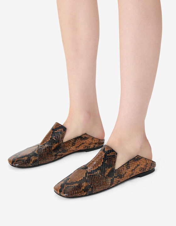LEATHER FLAT MULES