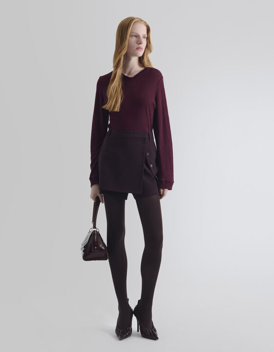 JUPE-SHORT ASYM&Eacute;TRIQUE