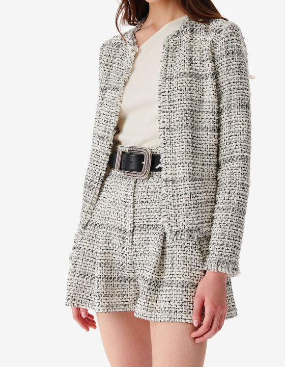 VESTE EN TWEED BICOLORE