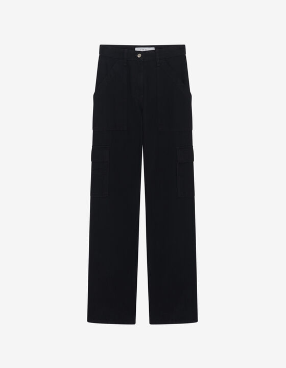 LOOSE FIT CARGO JEANS