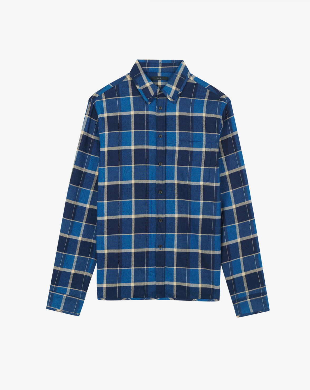 Iro Rhodan Checkered Shirt In Mixed Blue
