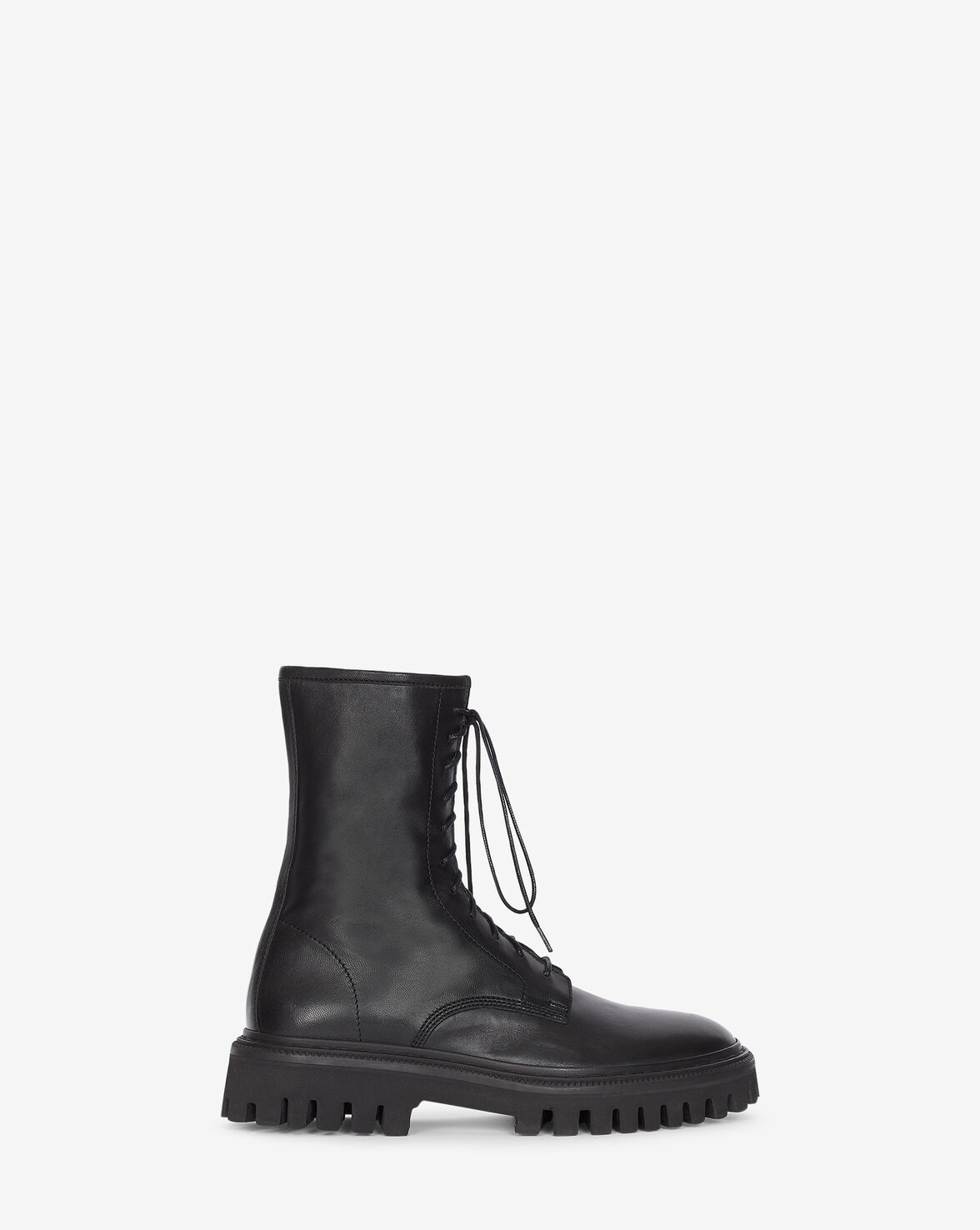 Iro Kosmic Lace-up Leather Boots In Black