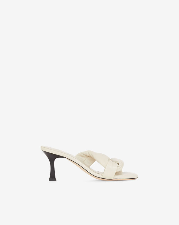 MULES À TALONS EN CUIR DYDLEE DRAPE