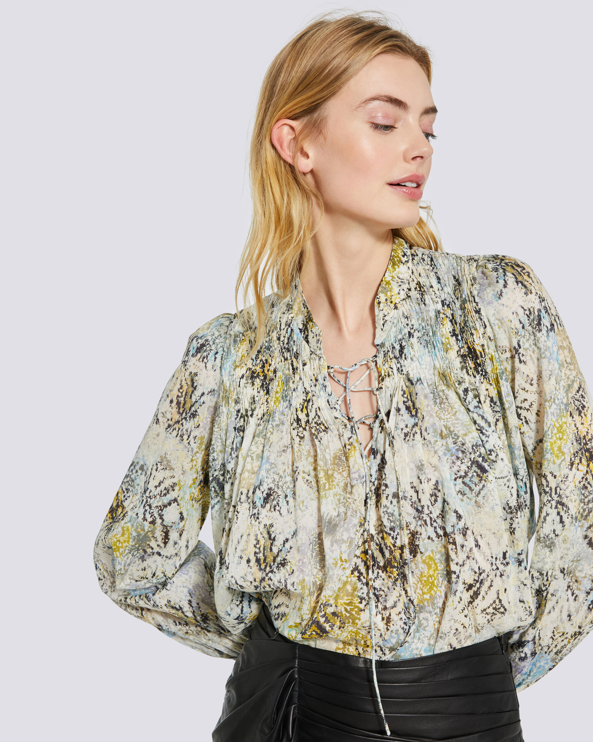 printed blouse