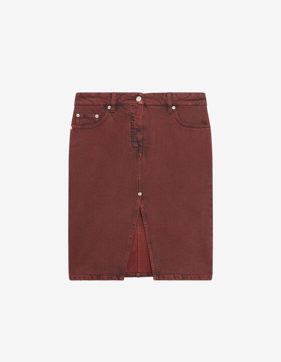 STRAIGHT DENIM SKIRT