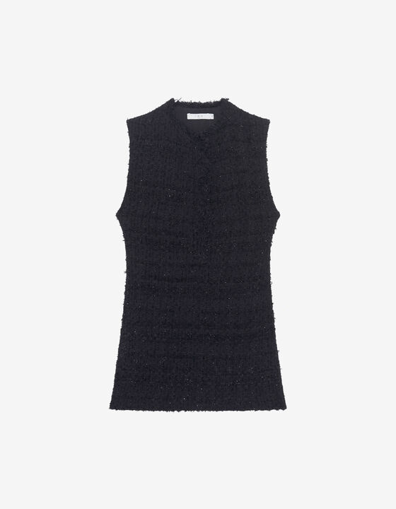 TWEED SHORT SLEEVES DRESS