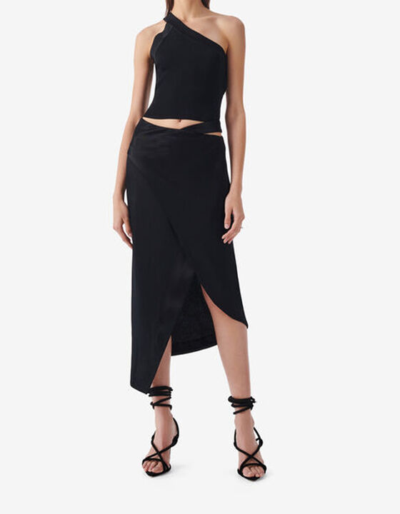 MIDI WRAP SKIRT