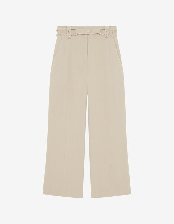 HIGH-WAISTED STRAIGHT-LEG PANTS