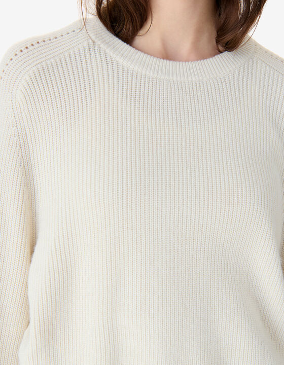 RIBBED SWEATER WITH ROUND NECK